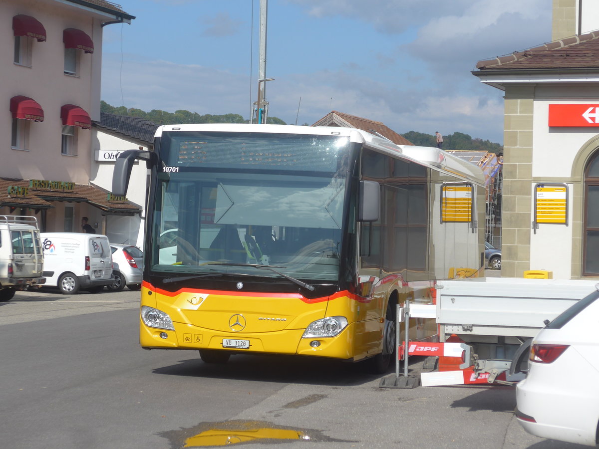 (221'108) - Faucherre, Moudon - VD 3120 - Mercedes am 23. September 2020 beim Bahnhof Moudon