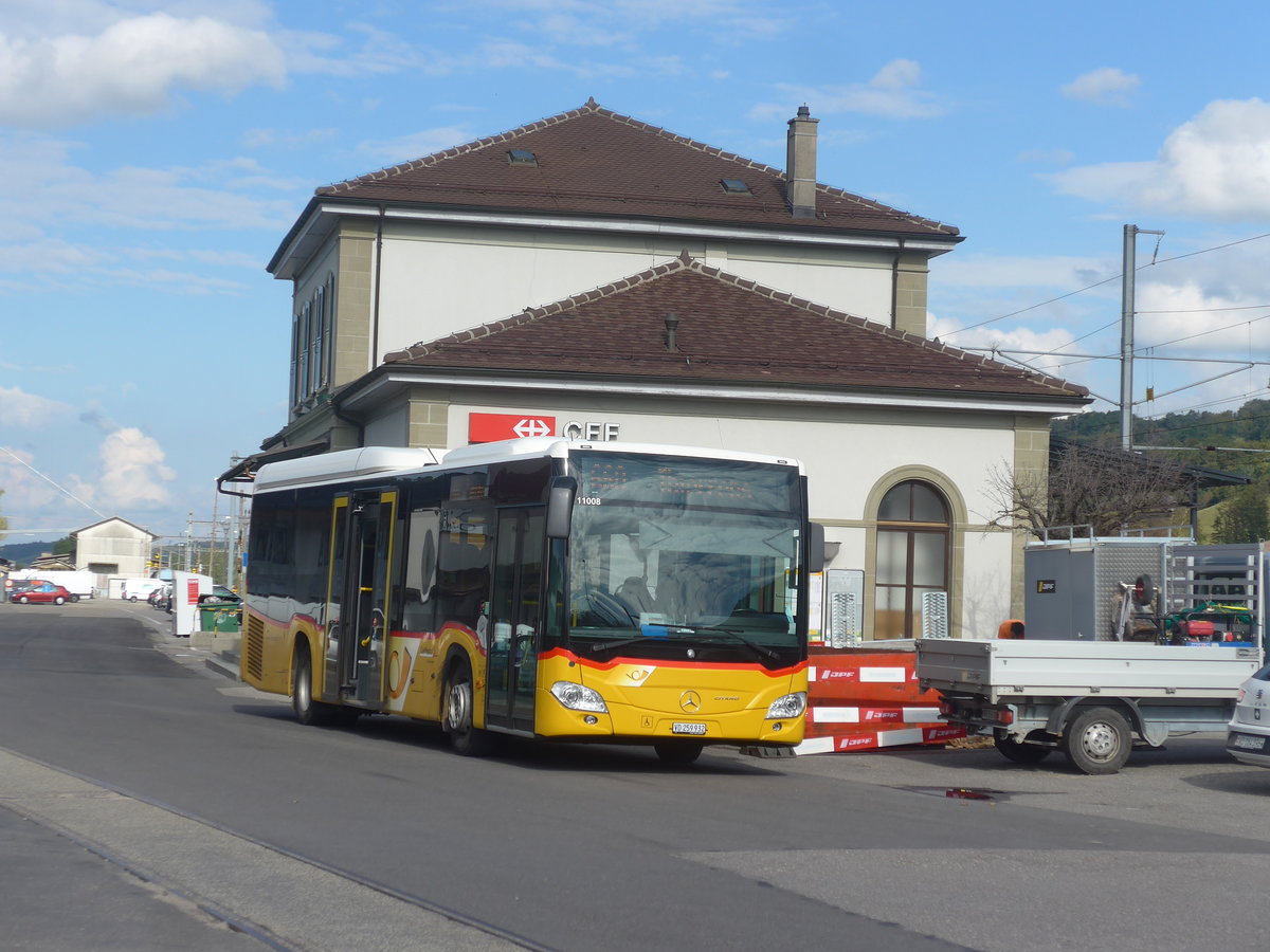(221'123) - CarPostal Ouest - VD 259'932 - Mercedes am 23. September 2020 beim Bahnhof Moudon