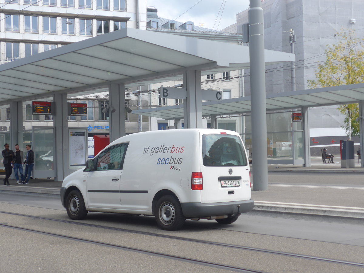 (221'238) - St. Gallerbus/Seebus/VBSG - SG 310'137 - VW am 24. September 2020 beim Bahnhof St. Gallen