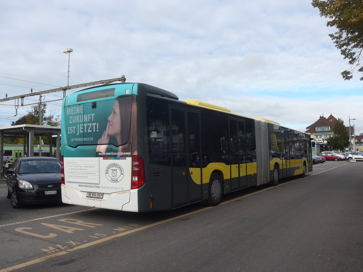 (221'589) - STI Thun - Nr. 184/BE 804'184 - Mercedes am 28. September 2020 in Thun, CarTerminal