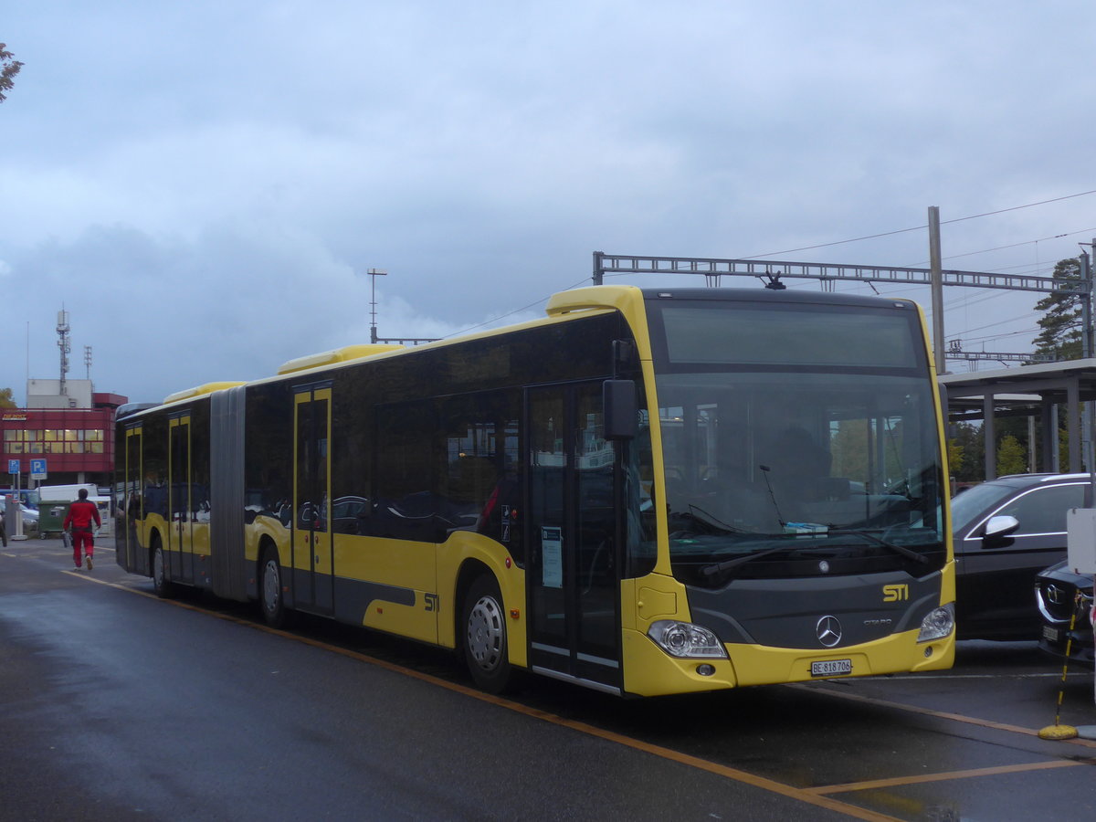 (221'912) - STI Thun - Nr. 706/BE 818'706 - Mercedes am 14. Oktober 2020 in Thun, CarTerminal