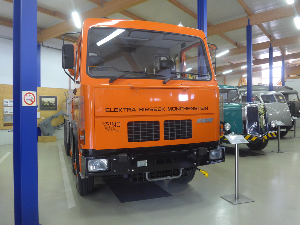 (221'981) - Elektra Birseck, Mnchenstein - FBW am 18. Oktober 2020 in Wetzikon, FBW-Museum