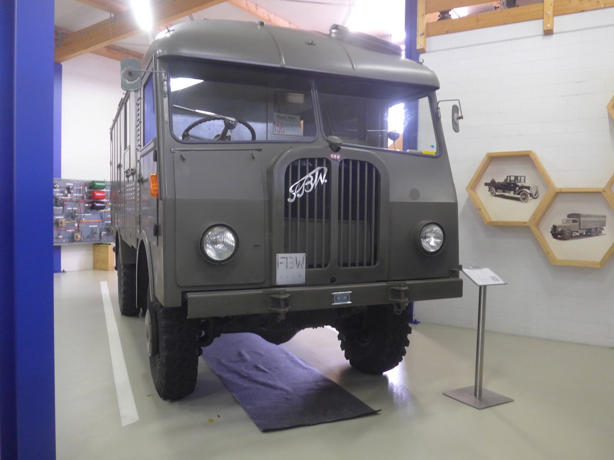 (221'985) - FBW-Club, Mnnedorf - FBW am 18. Oktober 2020 in Wetzikon, FBW-Museum