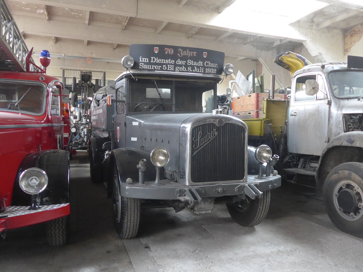 (222'272) - Stadt Chur - Saurer am 21. Oktober 2020 in Arbon, Saurermuseum Depot