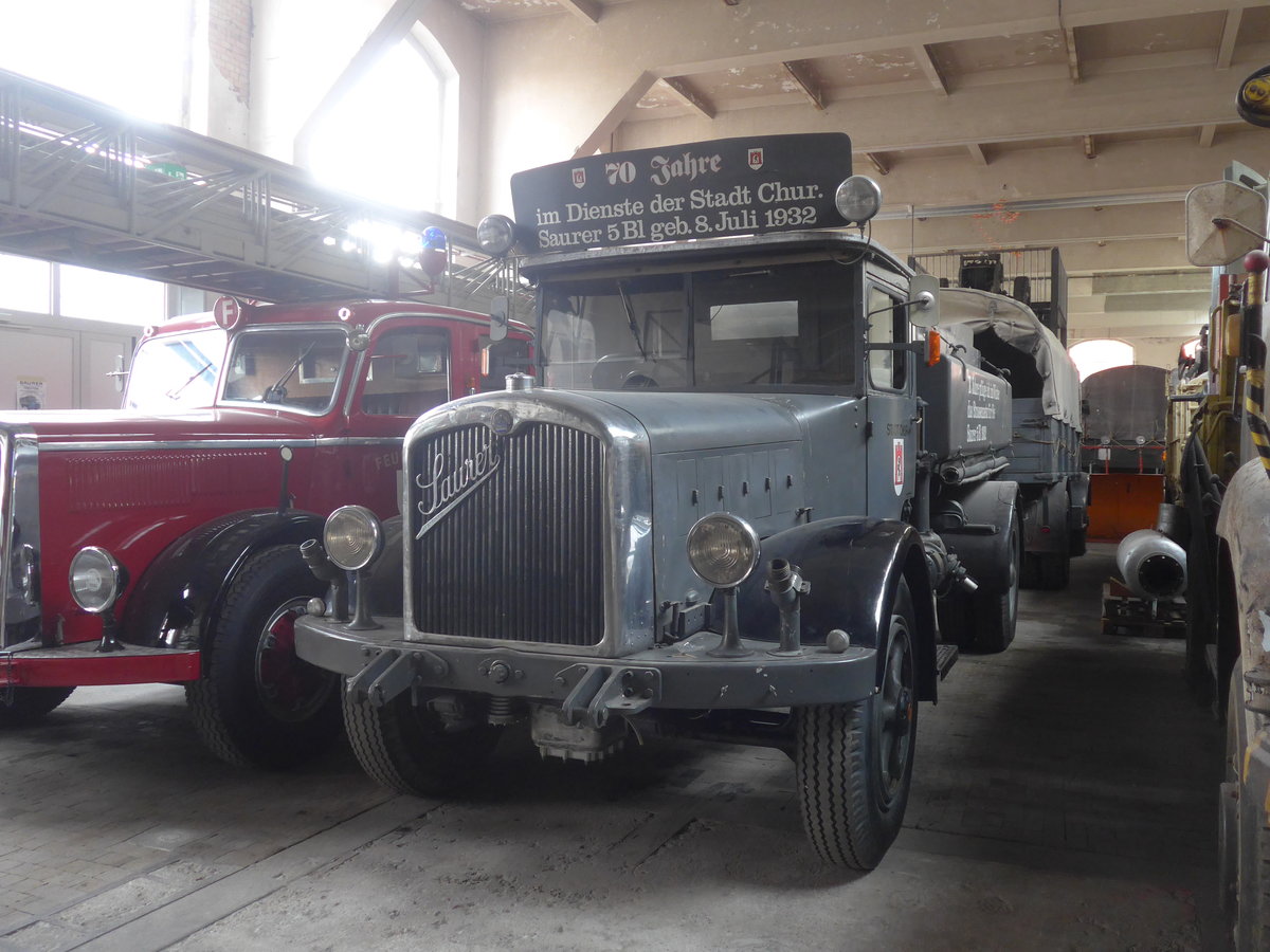 (222'273) - Stadt Chur - Saurer am 21. Oktober 2020 in Arbon, Saurermuseum Depot