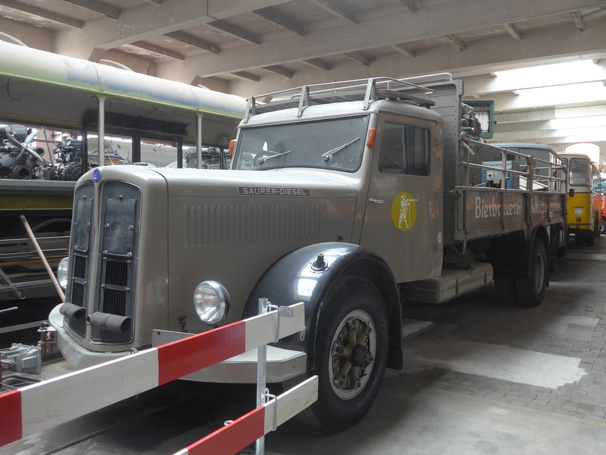 (222'277) - Schtzengarten, St. Gallen - Nr. 6 - Saurer am 21. Oktober 2020 in Arbon, Saurermuseum Depot