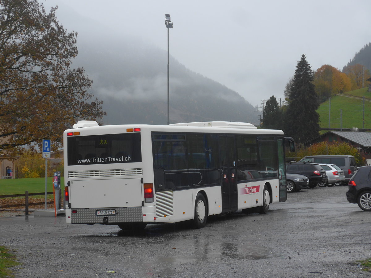 (222'709) - Tritten, Zweisimmen Nr. 52/BE 26'971 - Setra (ex Interbus, Yverdon Nr. 52; ex AAGL Liestal Nr. 63) am 26. Oktober 2020 beim Bahnhof Zweisimmen