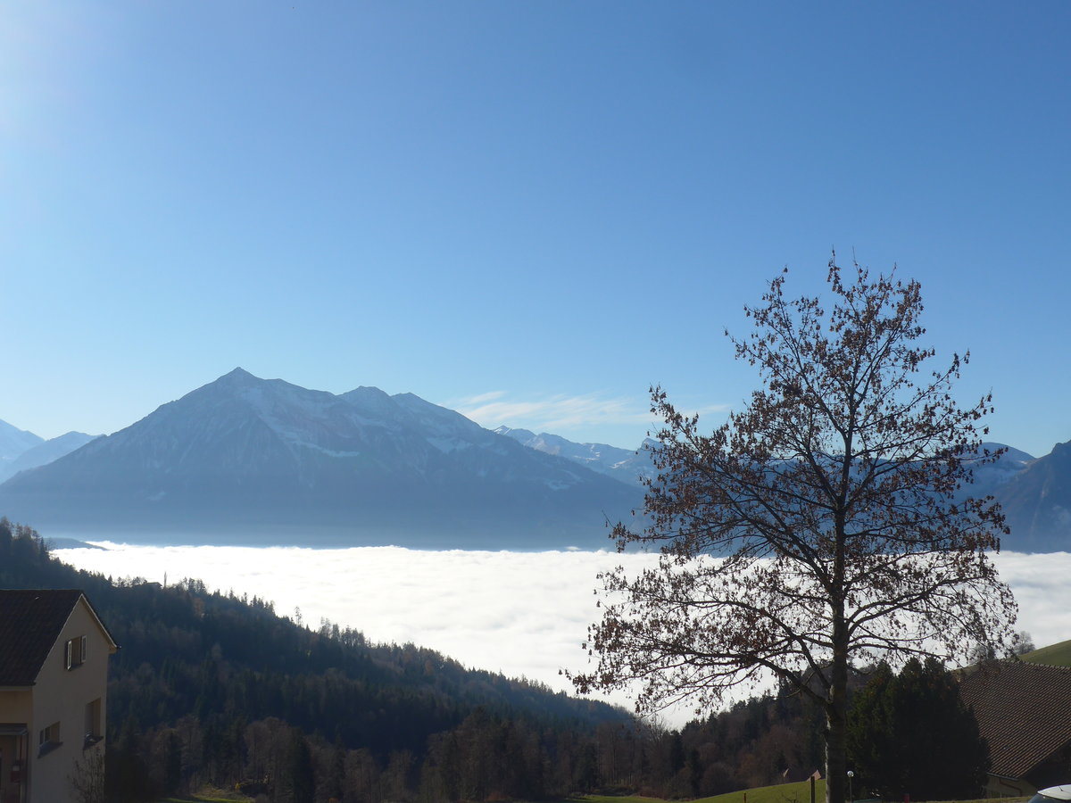 (222'862) - Nebelmeer ber dem Thunersee am 27. November 2020 von Heiligenschwendi aus