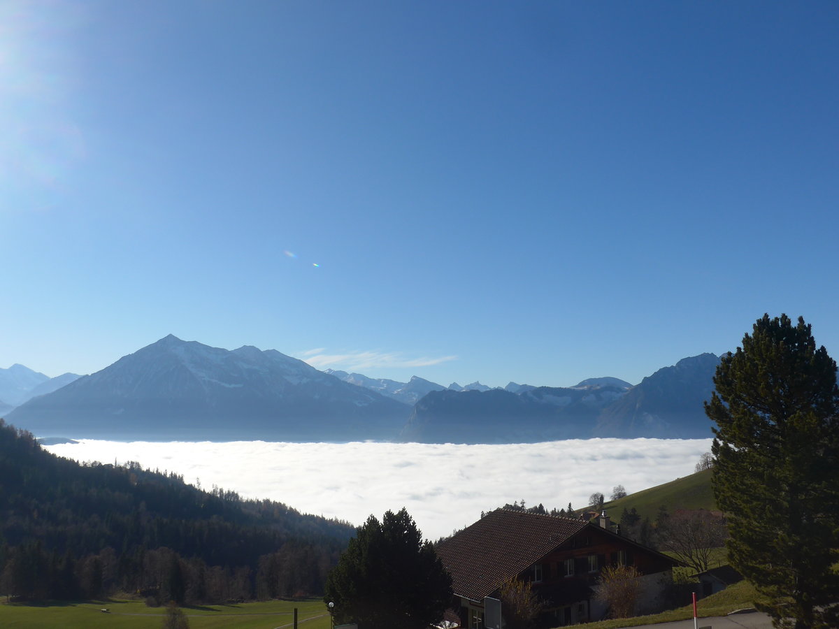 (222'863) - Nebelmeer ber dem Thunersee am 27. November 2020 von Heiligenschwendi aus