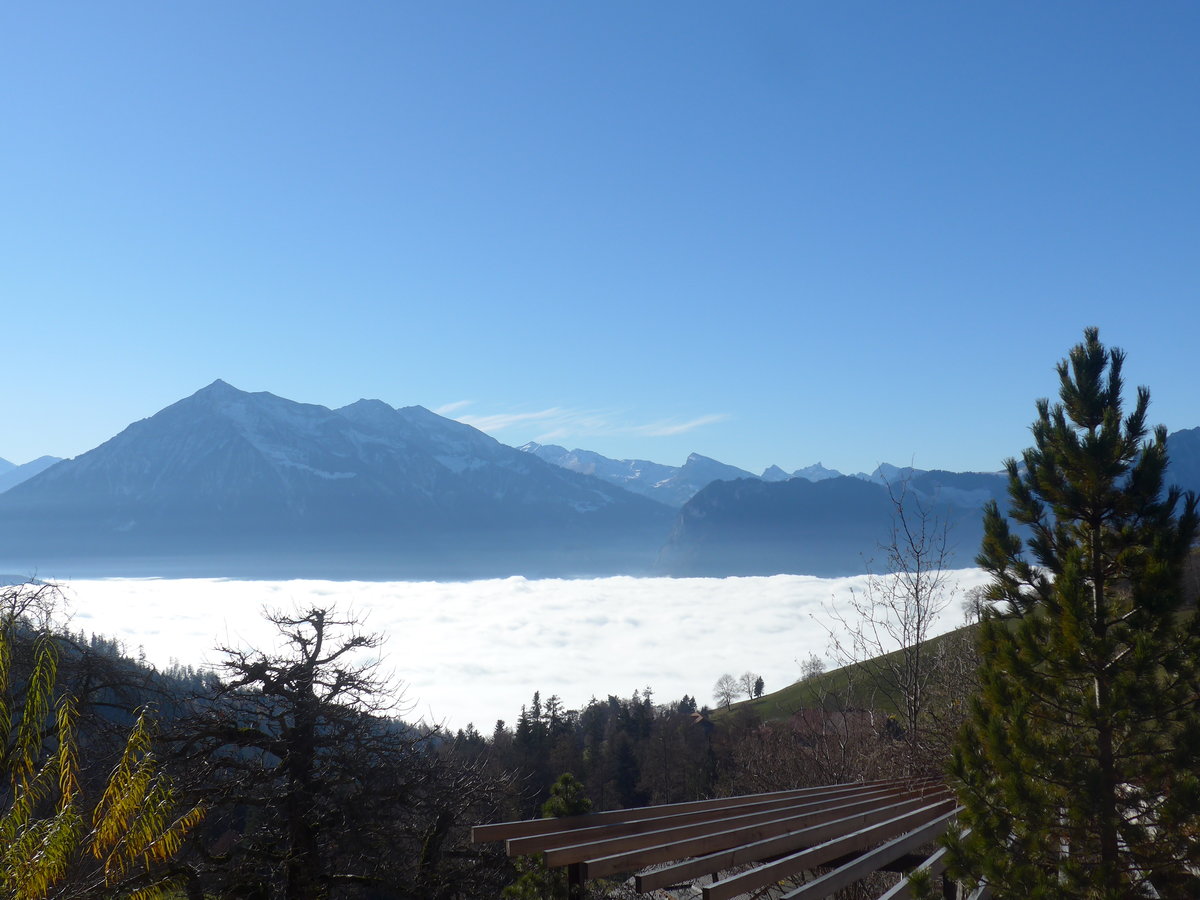 (222'864) - Nebelmeer ber dem Thunersee am 27. November 2020 von Heiligenschwendi aus