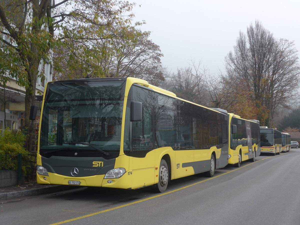 (222'867) - STI Thun - Nr. 174/BE 752'174 - Mercedes am 27. November 2020 bei der Schifflndte Thun