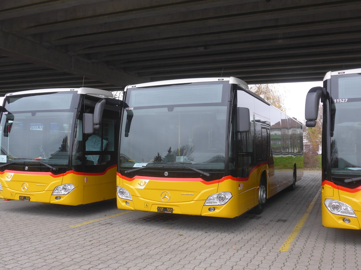 (222'922) - PostAuto Nordschweiz - PID 11'544 - Mercedes am 29. November 2020 in Kerzers, Murtenstrasse