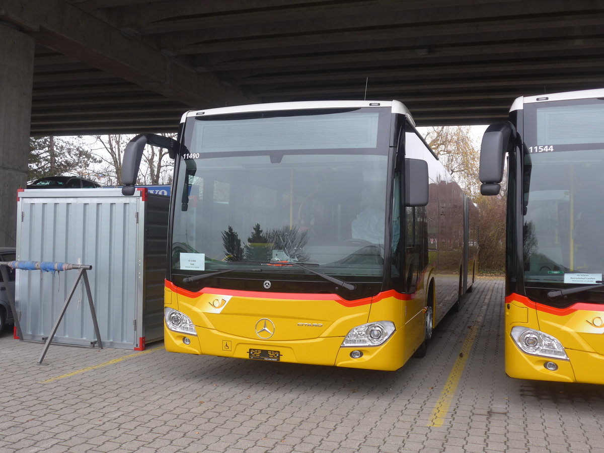 (222'923) - PostAuto Wallis - Nr. 58 - Mercedes am 29. November 2020 in Kerzers, Murtenstrasse