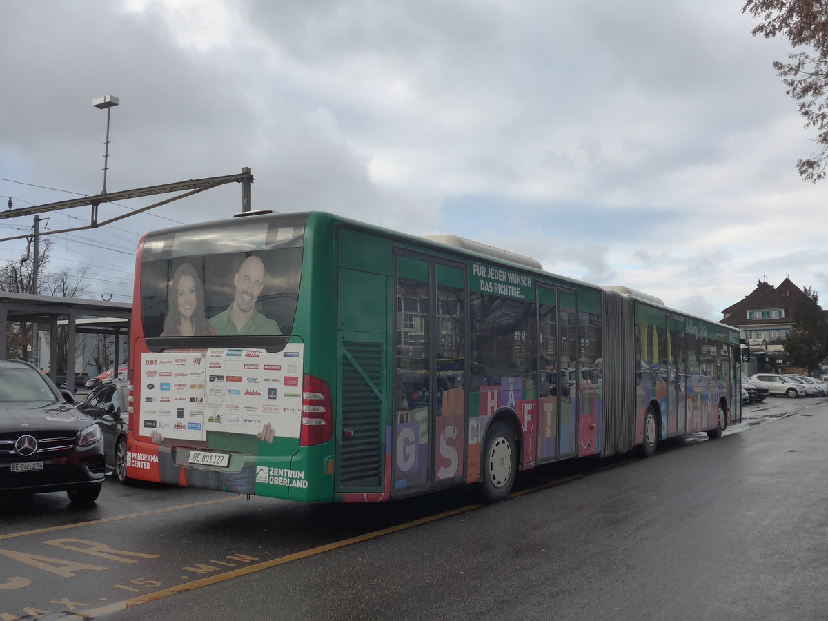 (222'961) - STI Thun - Nr. 137/BE 801'137 - Mercedes am 7. Dezember 2020 in Thun, CarTerminal