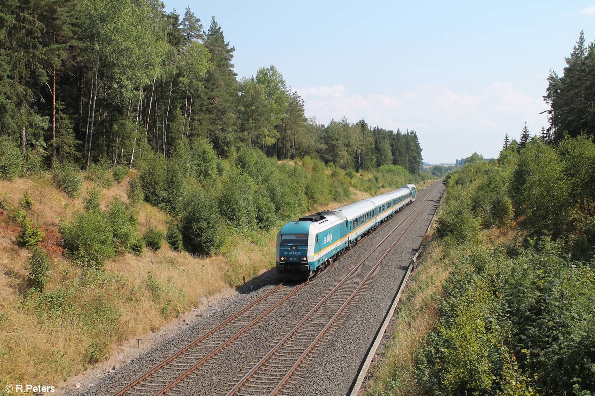 223 062 zieht den ALX84107 München - Hof bei Großwenden. 18.08.18