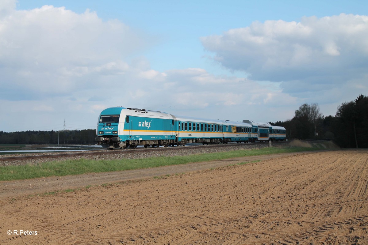 223 063 mit dem ALX84110 München - Hof bei Oberteich. 16.04.14