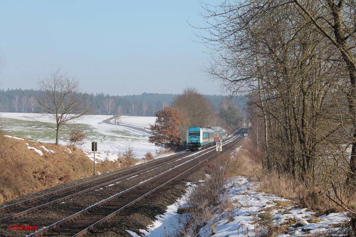 223 063 zieht bei Naabdemenreuth den ALX84106 München - Hof. 17.02.15