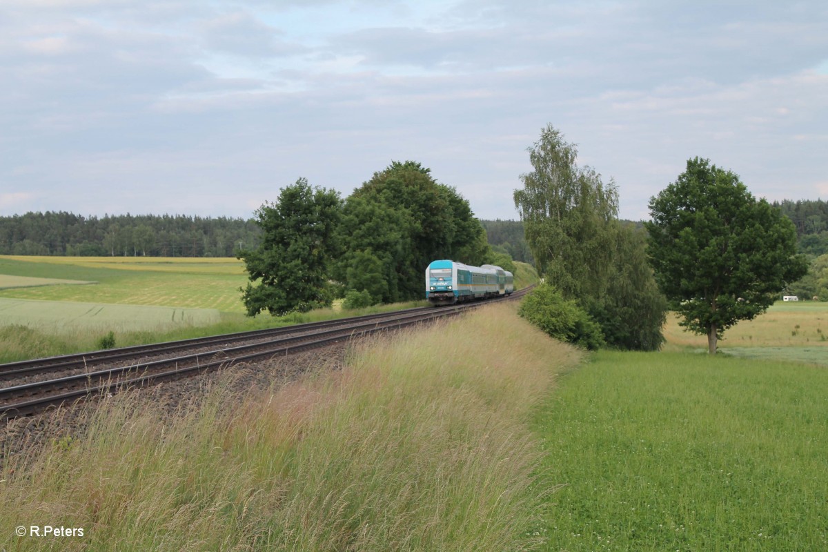 223 064 zieht bei Naabdemenreuth den ALX84112 München - Hof. 16.06.15