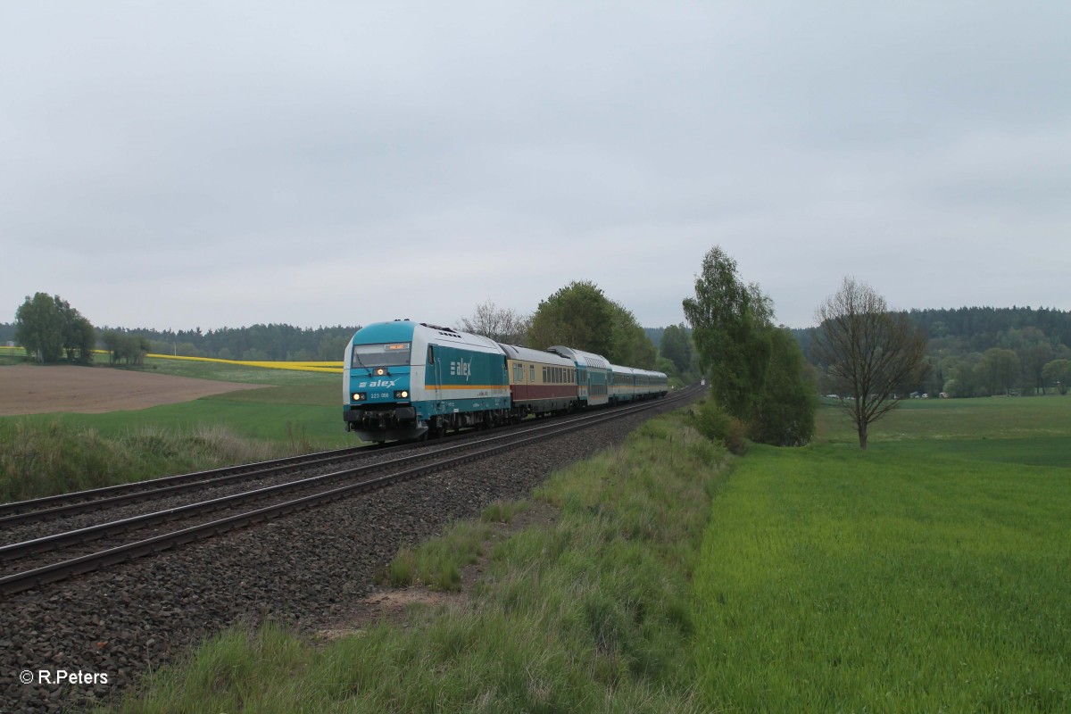 223 066 mit dem ALX84110 München - Hof bei Naabdemenreuth. 02.05.14