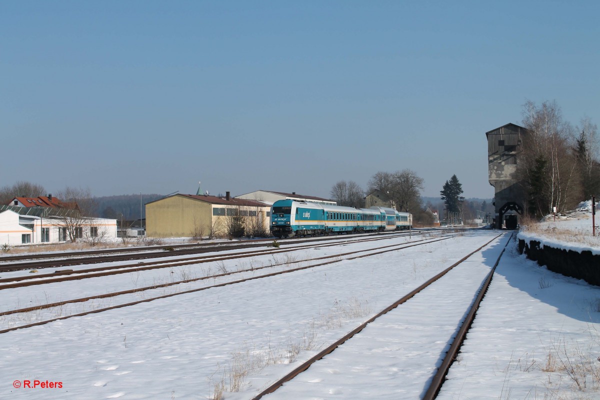 223 067 durchfährt Pechbrunn mit dem ALX84106 München - Hof. 16.02.15