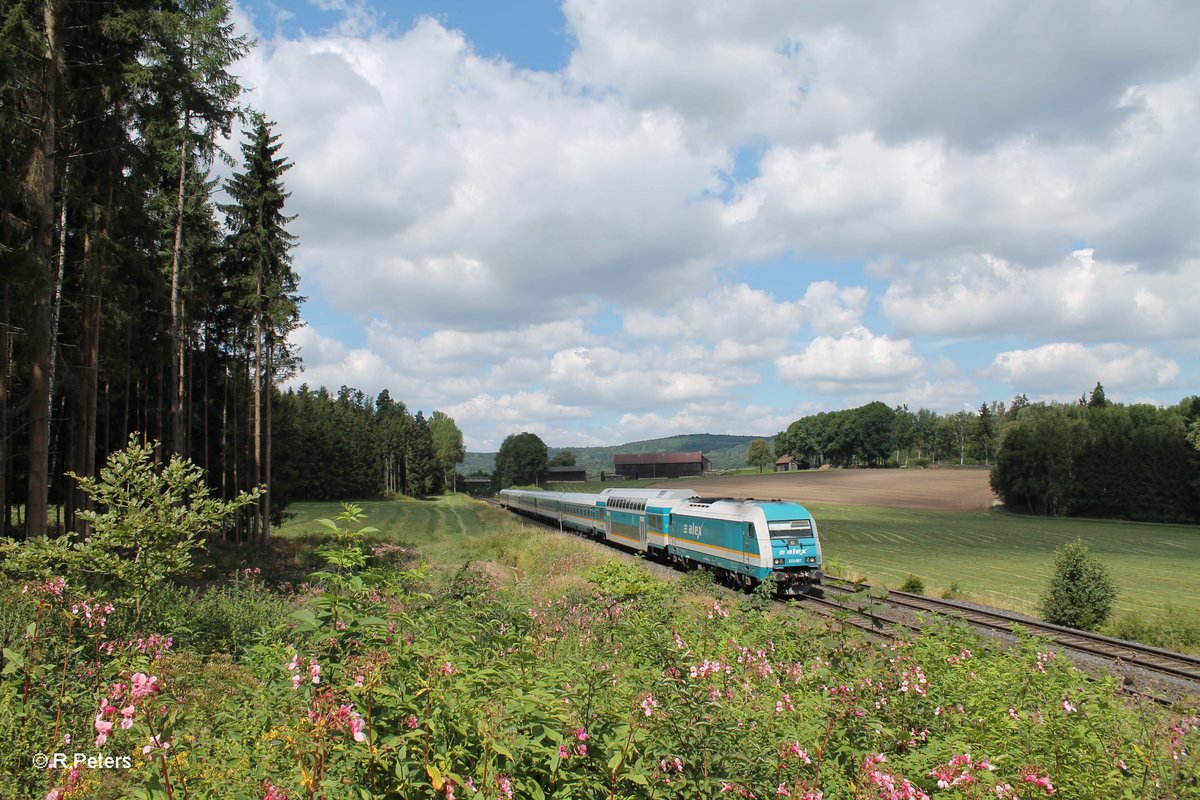 223 067 zieht bei Pechbrunn den ALX84113 Hof - München. 07.08.16