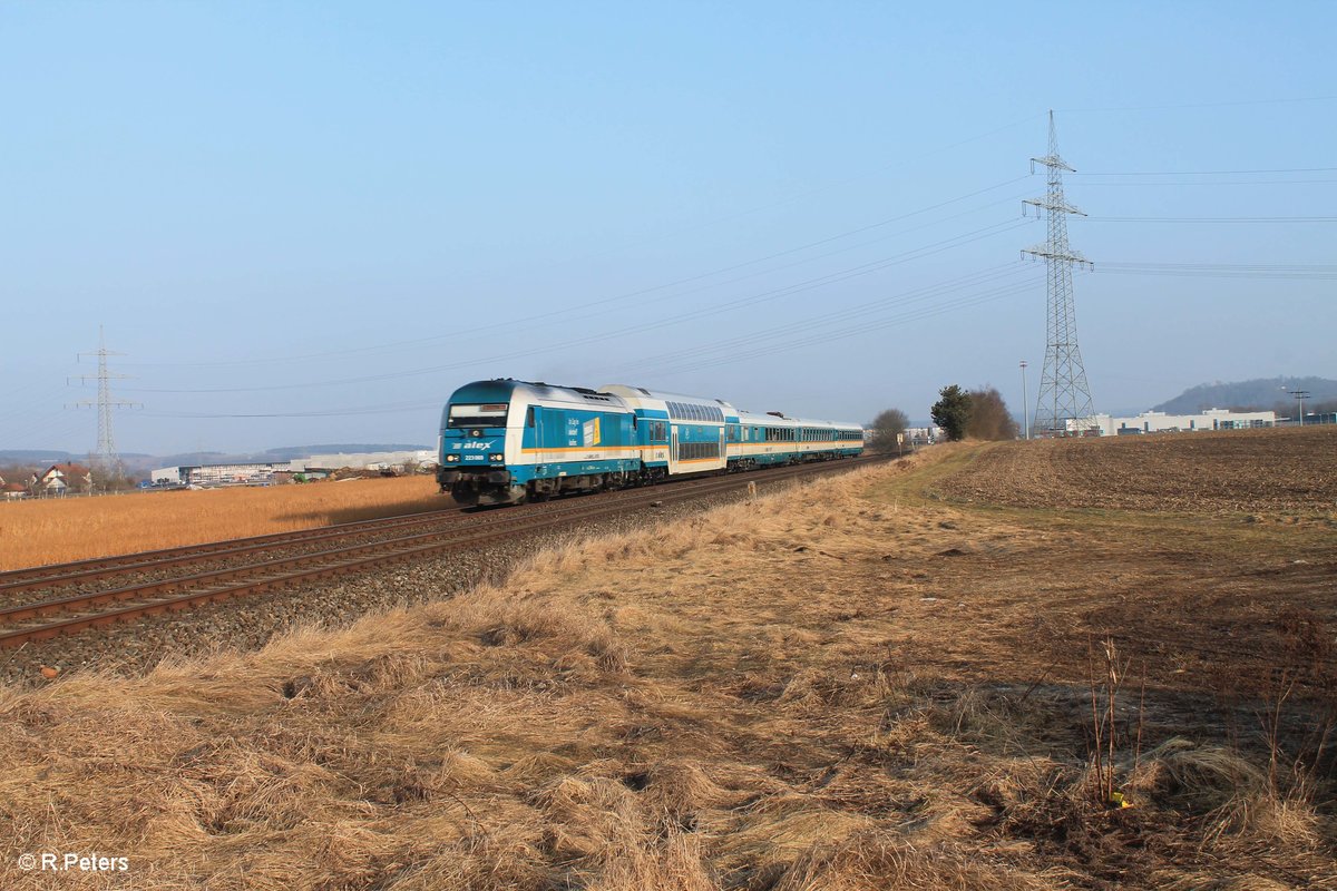 223 069 mit dem ALX84109 Hof - München bei Laub. 11.02.17