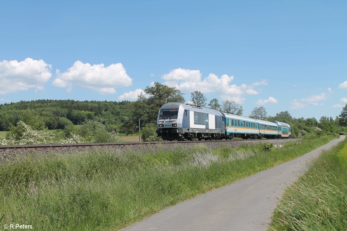 223 081 alias D81 mit dem ALX79857 München - Hof bei Lengenfeld. 03.06.19