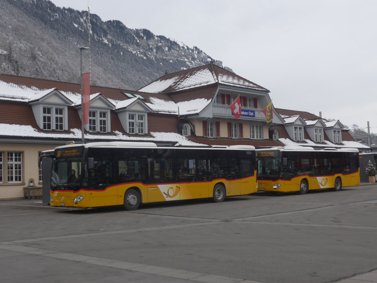 (223'170) - PostAuto Bern - BE 654'090 - Mercedes am 27. Dezember 2020 beim Bahnhof Interlaken Ost