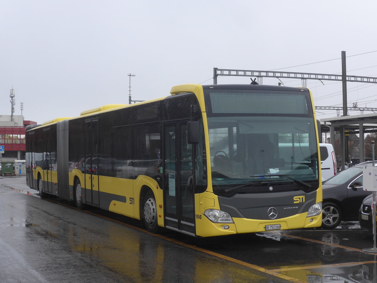 (223'173) - STI Thun - Nr. 166/BE 752'166 - Mercedes am 28. Dezember 2020 in Thun, CarTerminal