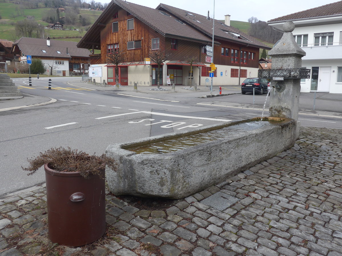 (223'598) - Brunnen am 18. Februar 2021 in Wattenwil