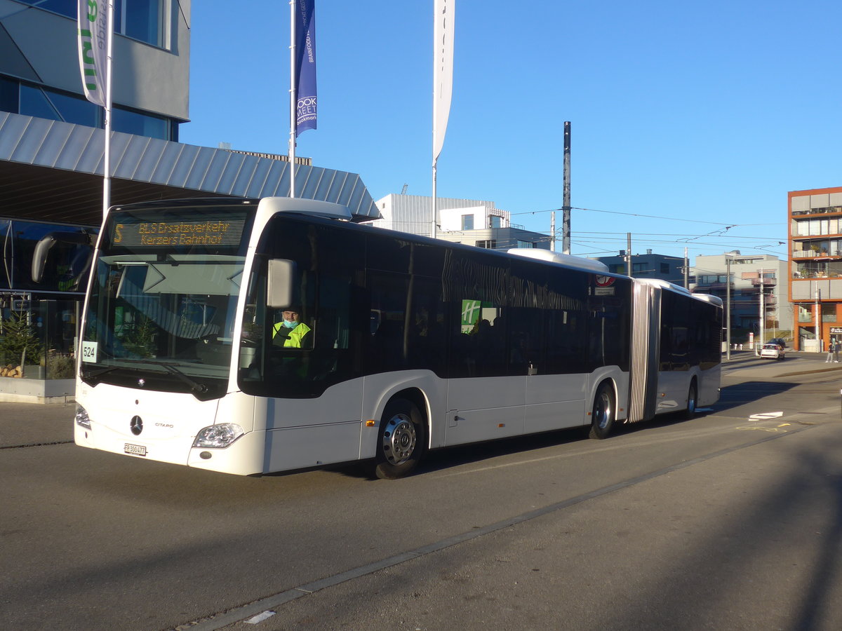 (223'699) - Intertours, Domdidier - Nr. 202/FR 300'477 - Mercedes am 21. Februar 2021 beim Bahnhof Bern Brnnen Westside