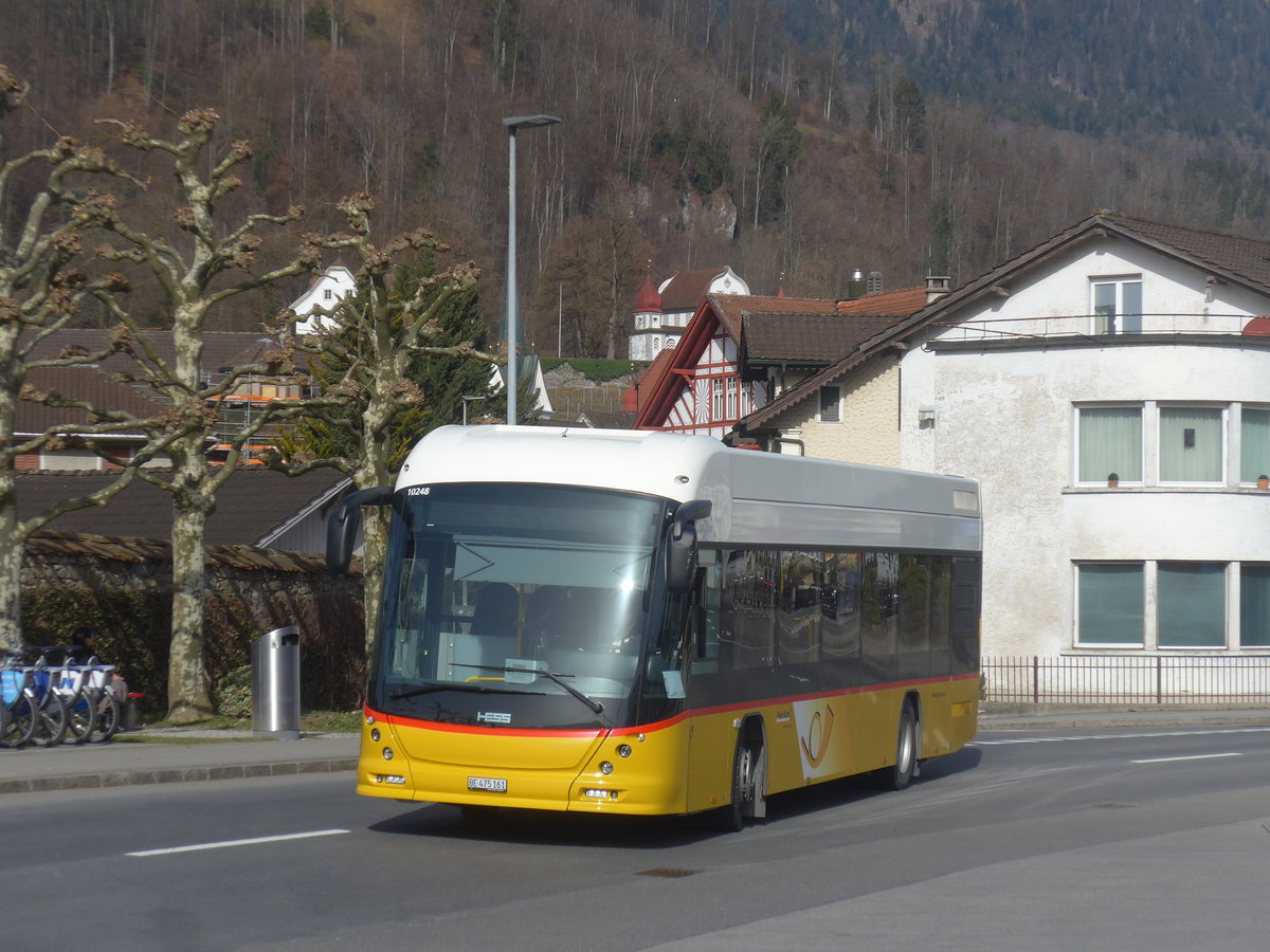 (223'775) - PostAuto Bern - BE 475'161 - Hess am 26. Februar 2021 beim Bahnhof Sarnen