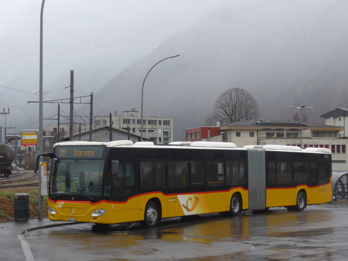 (224'227) - Buchard, Leytron - VS 141'737 - Mercedes am 14. Mrz 2021 beim Bahnhof Martigny