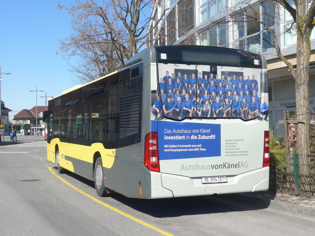 (224'328) - STI Thun - Nr. 187/BE 804'187 - Mercedes am 21. Mrz 2021 bei der Schifflndte Thun