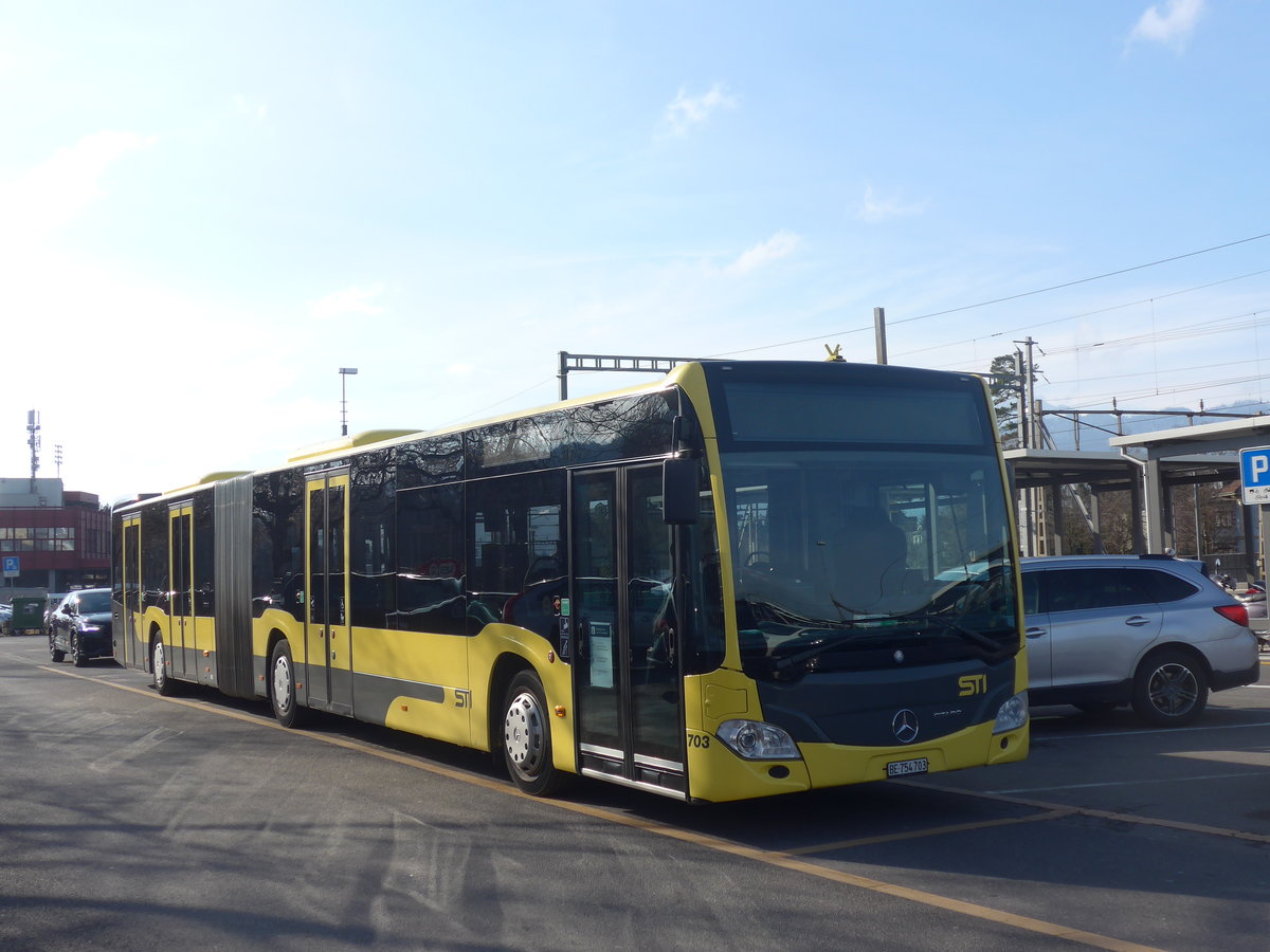 (224'342) - STI Thun - Nr. 703/BE 754'703 - Mercedes am 22. Mrz 2021 in Thun, CarTerminal