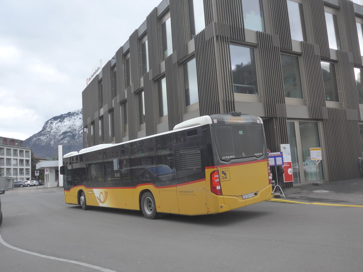 (224'409) - Hfliger, Sursee - Nr. 33/LU 206'424 - Mercedes am 27. Mrz 2021 beim Bahnhof Stansstad