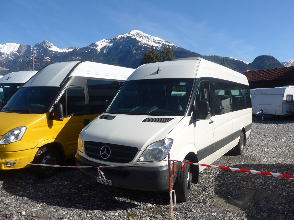 (224'494) - Bardill, Landquart - GR 66'764 - Mercedes (ex Lthi, Hinterfultigen) am 28. Mrz 2021 in Landquart, Garage