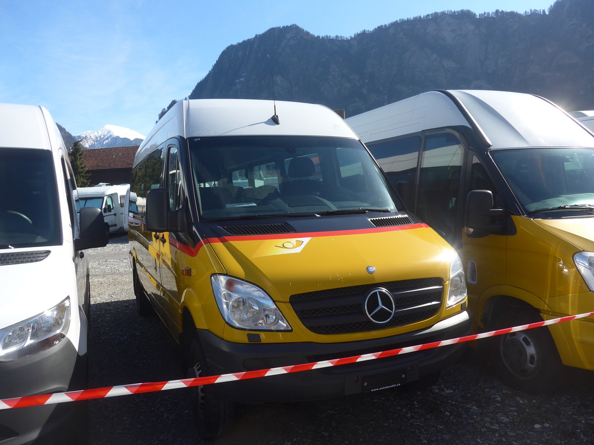 (224'503) - PostAuto Graubnden - (GR 175'248) - Mercedes (ex PostAuto Ostschweiz; ex Haas, Eggerstanden) am 28. Mrz 2021 in Landquart, Garage Bardill