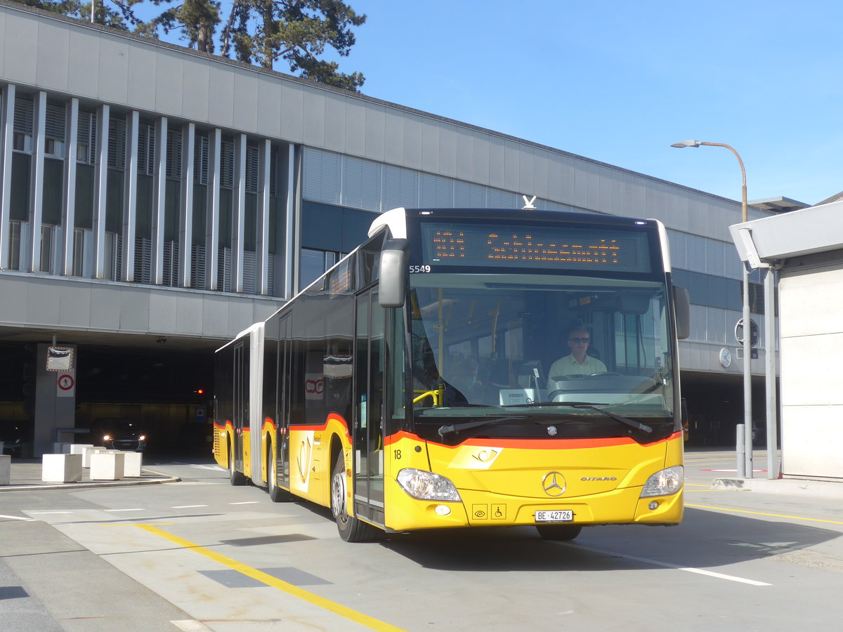 (224'620) - Steiner, Ortschwaben - Nr. 18/BE 42'726 - Mercedes am 29. Mrz 2021 in Bern, Postautostation