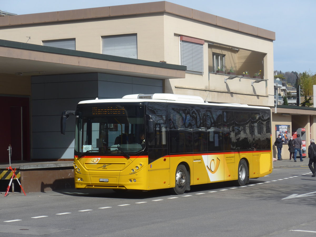 (224'816) - Marchetti, Airolo - TI 191'022 - Volvo am 5. April 2021 beim Bahnhof Hergiswil