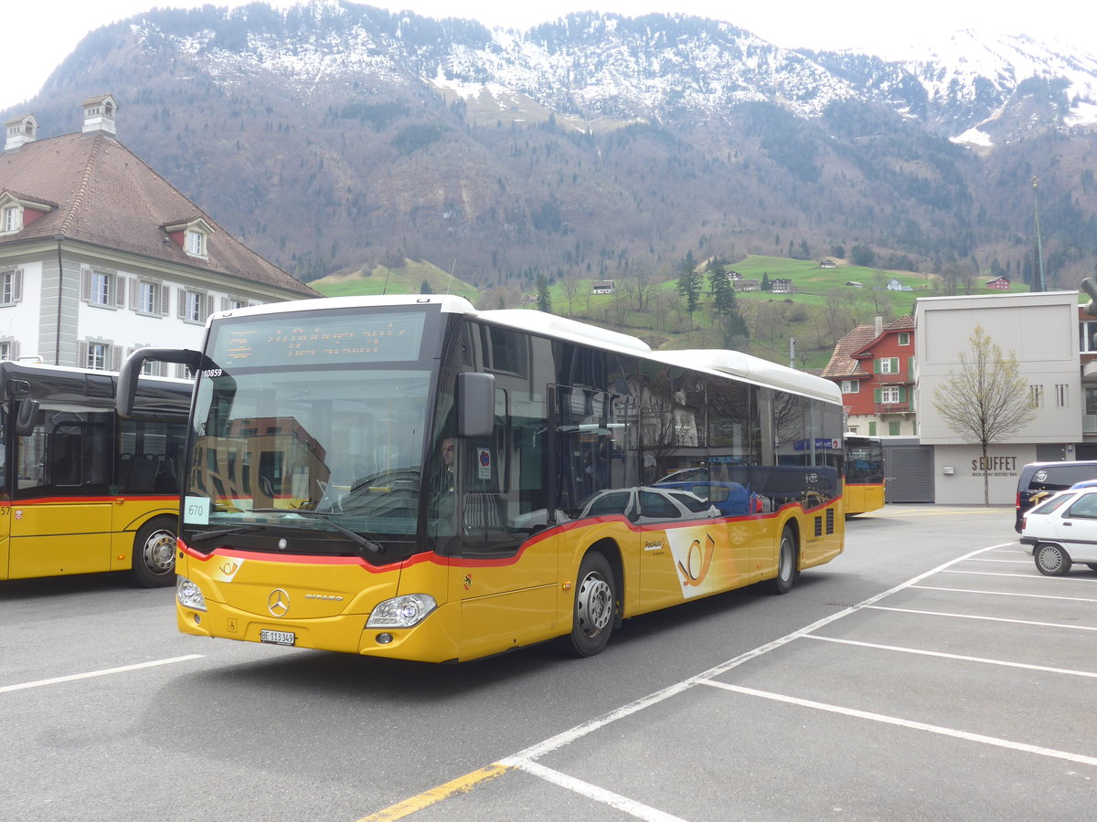 (224'847) - Flck, Brienz - Nr. 5/BE 113'349 - Mercedes am 5. April 2021 beim Bahnhof Stans