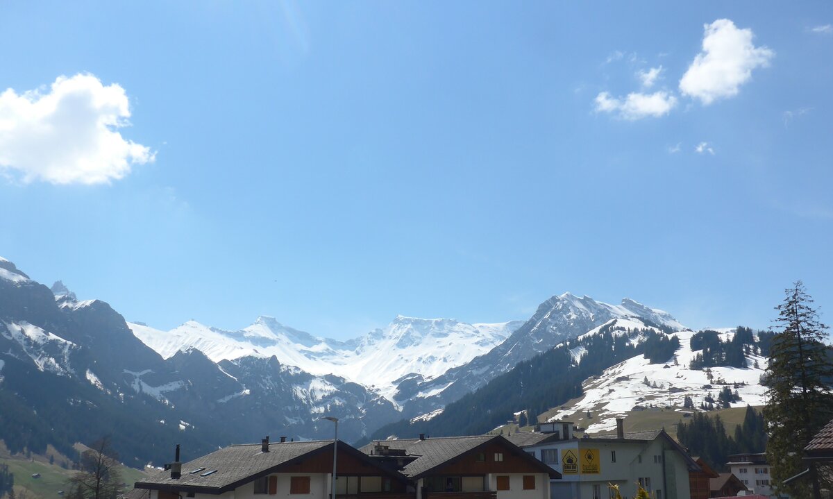 (225'225) - Kindbettihorn, Wildstrubel und Fitzer am 25. April 2021 von Adelboden aus