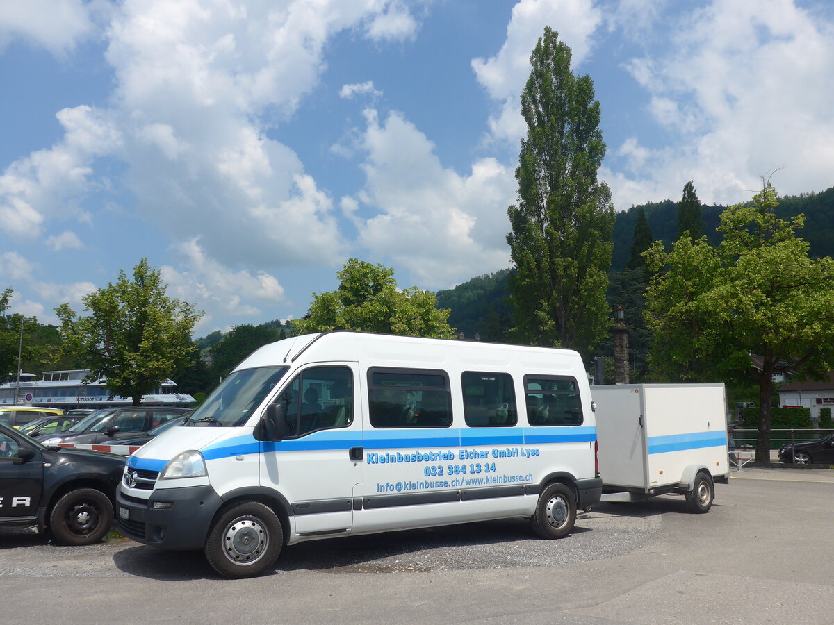 (225'805) - Eicher, Lyss - BE 267 - Opel am 10. Juni 2021 in Thun, Rosenau