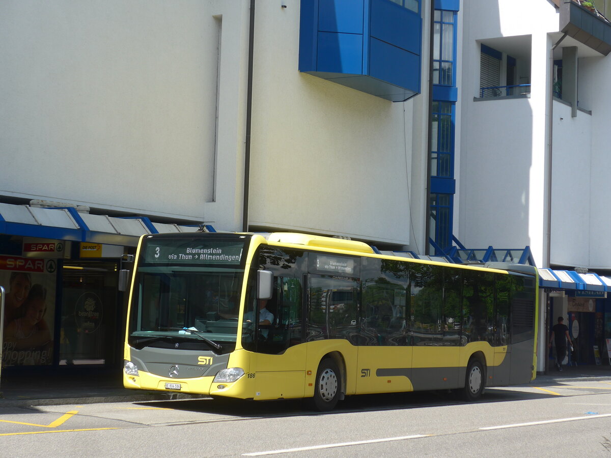 (225'989) - STI Thun - Nr. 186/BE 804'186 - Mercedes am 23. Juni 2021 in Thun, Postbrcke