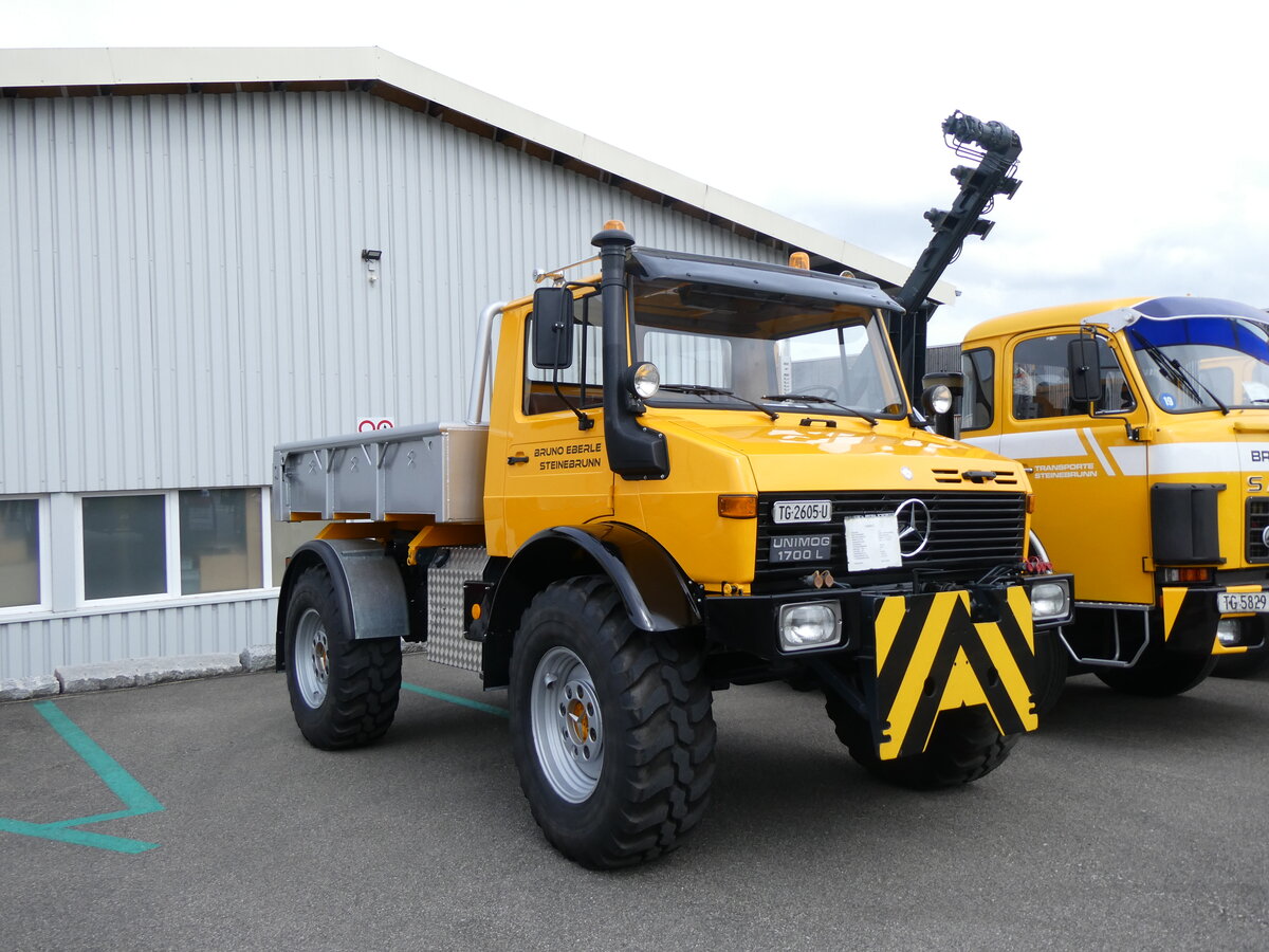 (226'029) - Eberle, Steinebrunn - TG 2605 U - Mercedes-Unimoc am 4. Mai 2024 in Attikon, Wegmller