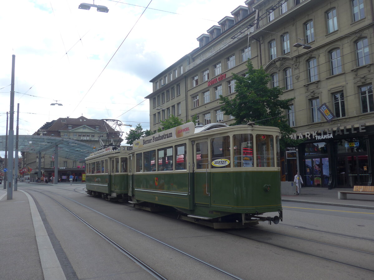 (226'336) - SVB-Tramanhnger - Nr. 311 - am 11. Juli 2021 beim Bahnhof Bern