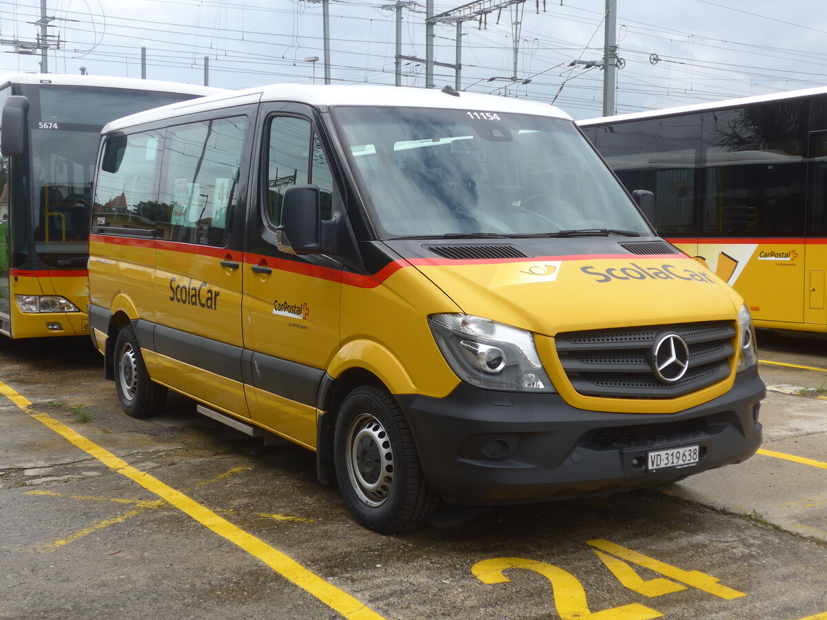 (226'891) - CarPostal Ouest - VD 319'638 - Mercedes am 1. August 2021 in Yverdon, Garage