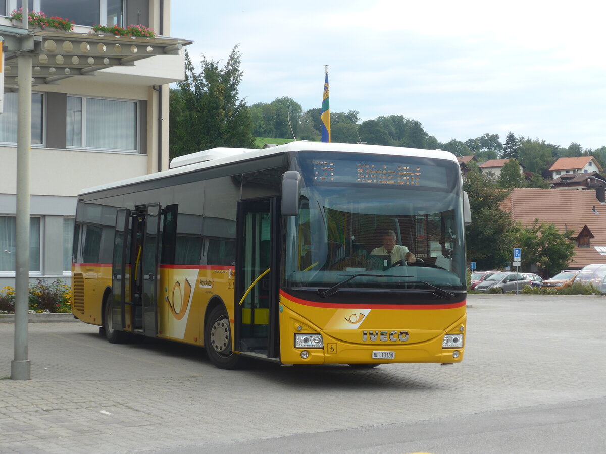 (227'024) - Engeloch, Riggisberg - Nr. 8/BE 13'188 - Iveco am 7. August 2021 in Riggisberg, Post