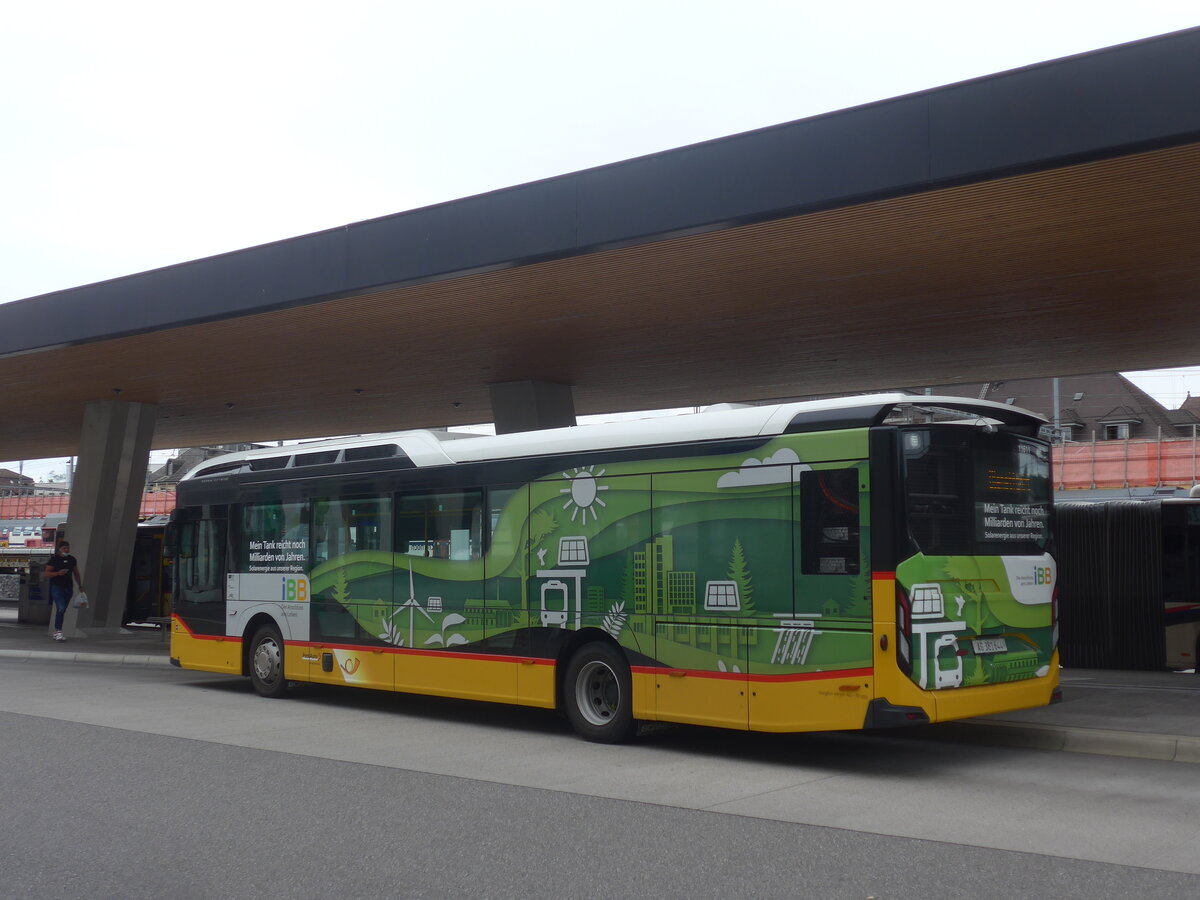 (227'214) - Voegtlin-Meyer, Brugg - AG 381'644 - Scania am 9. August 2021 beim Bahnhof Brugg