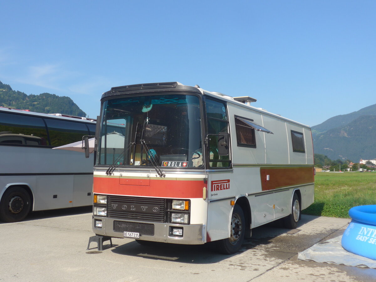 (227'399) - Schweizer, Steffisburg - BE 567'235 - Volvo/Van Hool am 21. August 2021 in Interlaken, Flugplatz